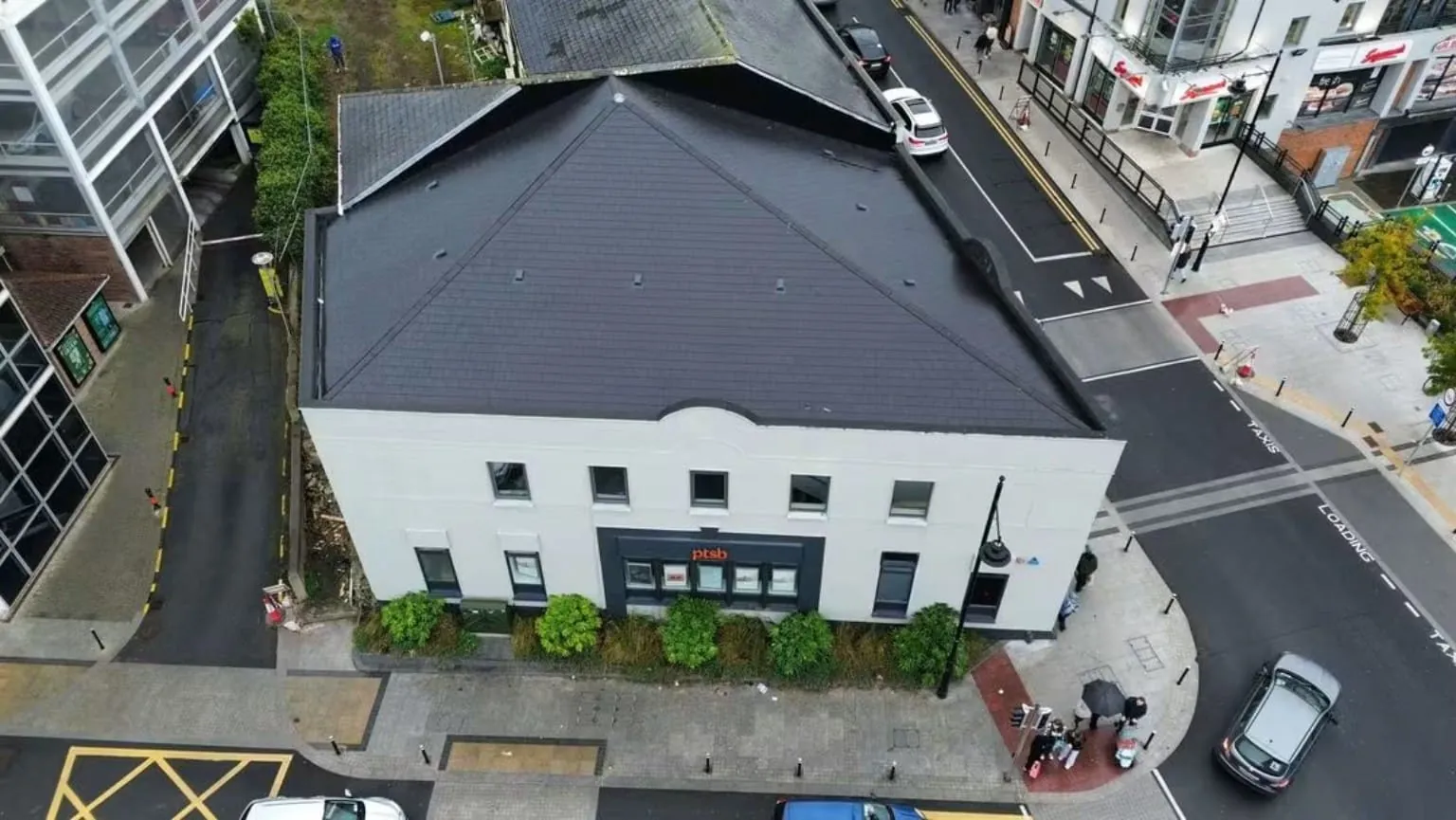 Fibre cement slate roof on a building in Navan